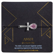 Ankh Bracelet Crystal - Rose Quartz