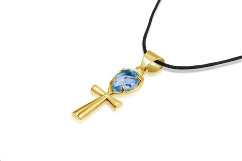 Crystal ankh necklace online