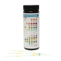 pH + Vitality Test Strips 14-in-1 URS-14T color chart and test strips close-up